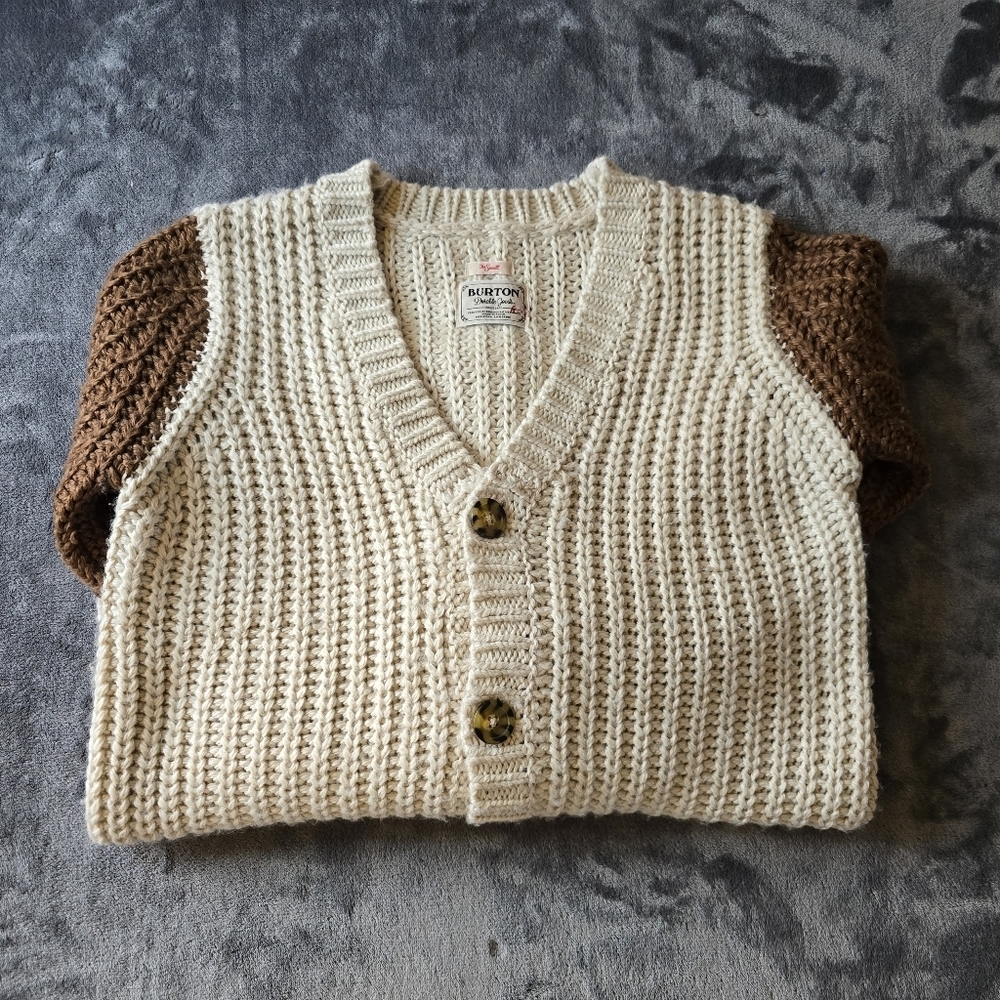 Burton Long Wool Blend Cardigan Size Small